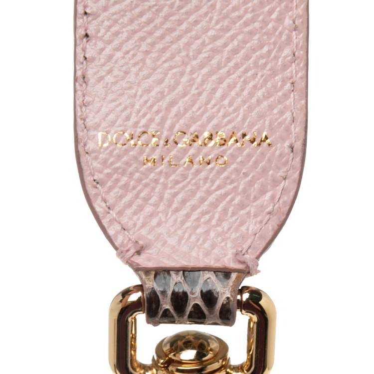 Pre Owned Dolce & Gabbana Multicolor Python Embellished Shoulder Bag Strap