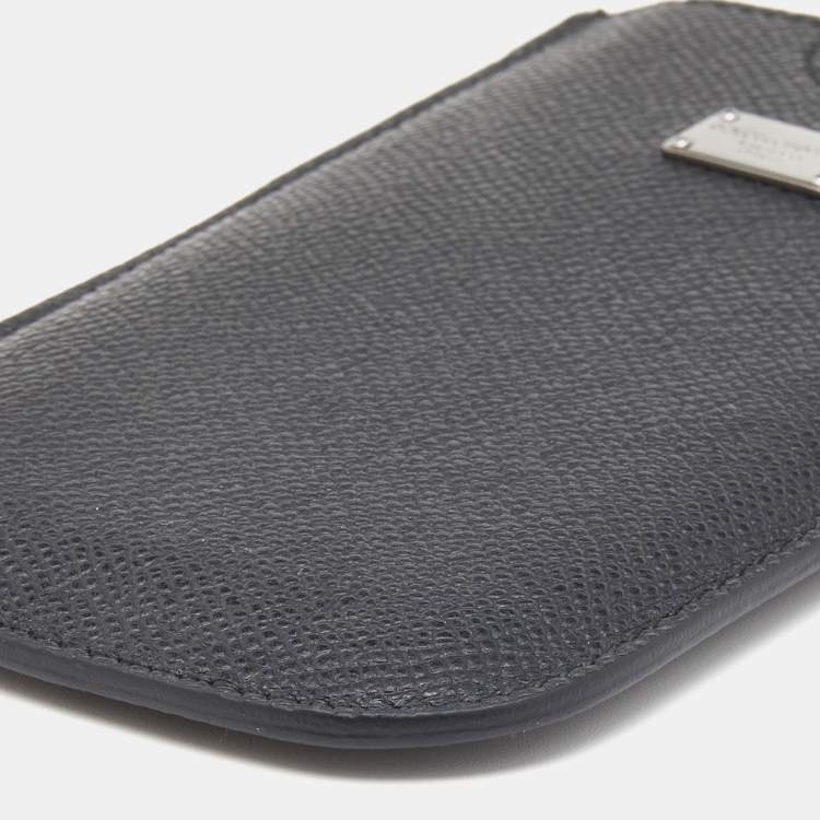 Pre Owned Dolce & Gabbana Black Leather SIII Smartphone Case