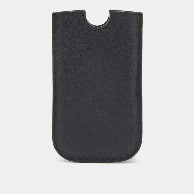 Pre Owned Dolce & Gabbana Black Leather SIII Smartphone Case