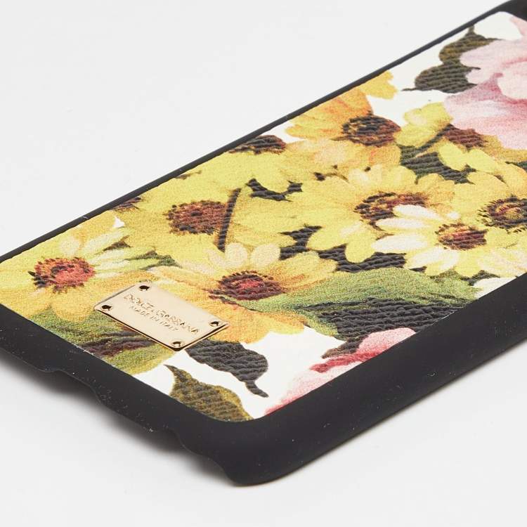 Pre Owned Dolce & Gabbana Multicolor Floral Print Leather iPhone 6 Case