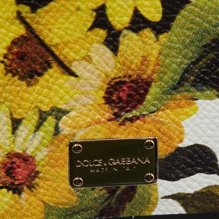 Pre Owned Dolce & Gabbana Multicolor Floral Print Leather iPhone 6 Case