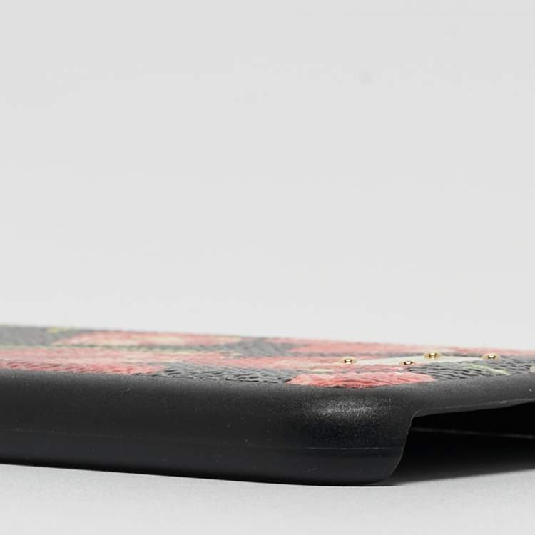 Pre Owned Dolce & Gabbana Multicolor Floral Print Leather iPhone 6 Case