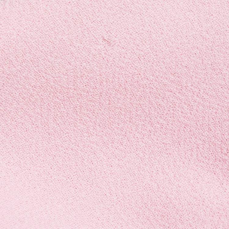 Pre Owned Dolce & Gabbana Pink Wool Shoulder Detail Mini Dress M