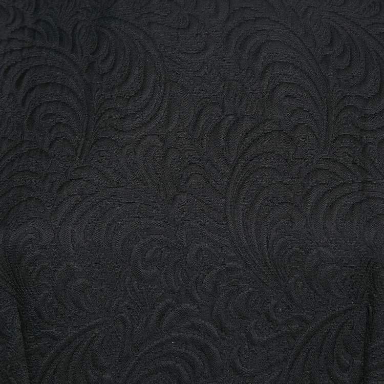Pre Owned Dolce & Gabbana Black Jacquard Sleeveless Mini Dress M