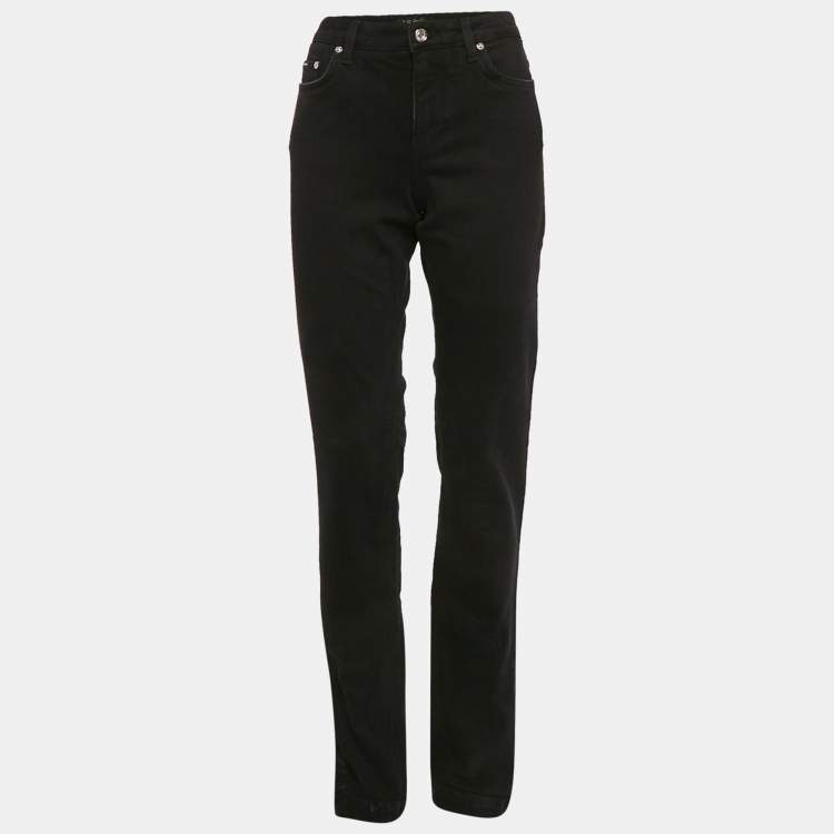 Pre Owned Dolce & Gabbana Black Denim Jeans M Waist 32" 