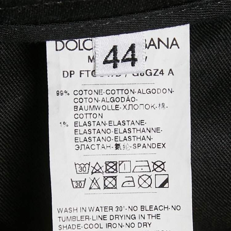 Pre Owned Dolce & Gabbana Black Denim Jeans M Waist 32" 