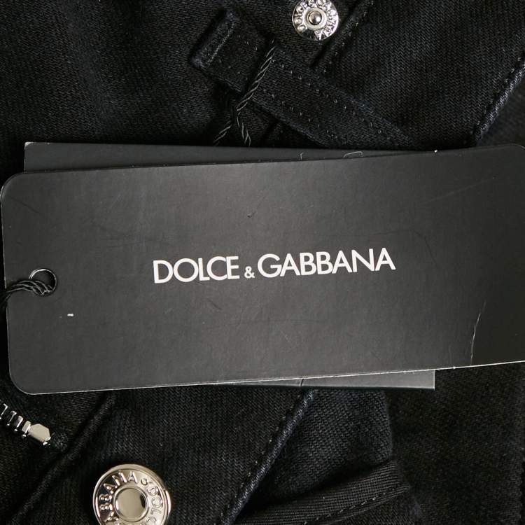 Pre Owned Dolce & Gabbana Black Denim Jeans M Waist 32" 