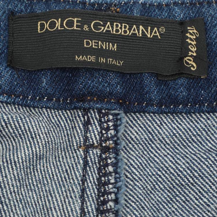 Pre Owned Dolce & Gabbana Blue Denim Jeans M