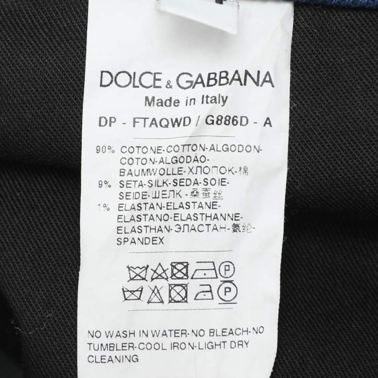 Pre Owned Dolce & Gabbana Blue Denim Jeans M
