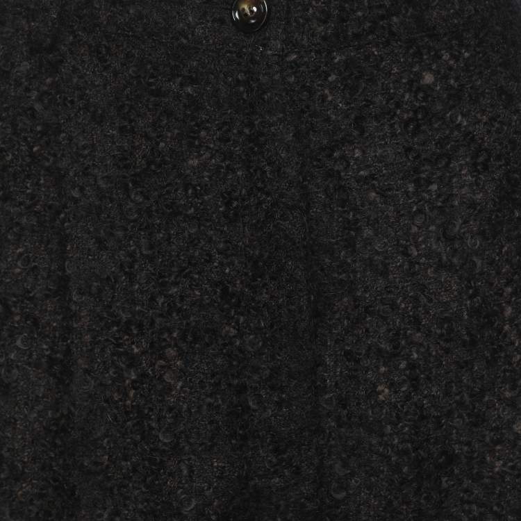 Pre Owned Dolce & Gabbana Brown Fuzzy Wool Blend Carrot Fit Trousers S