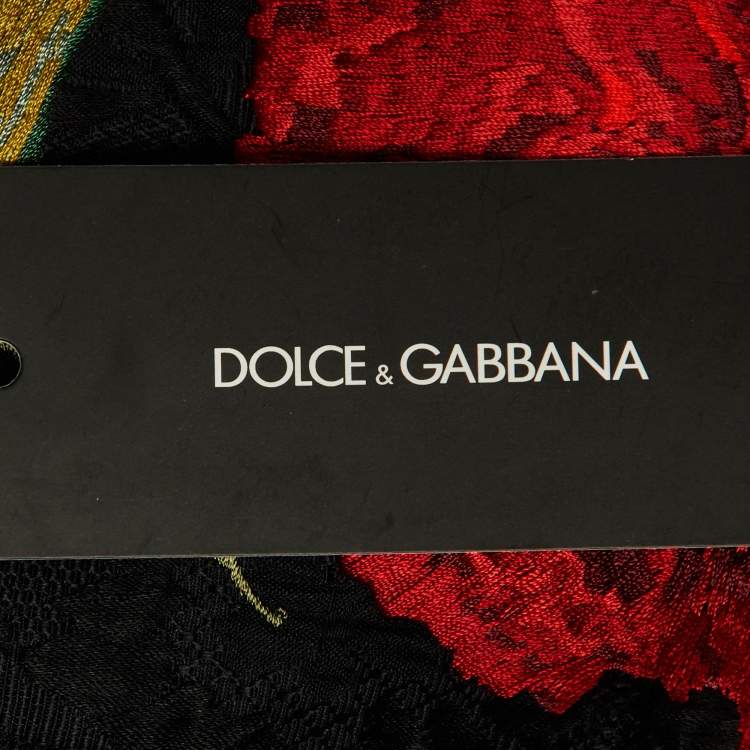 مملوكة مسبقًا Dolce & Gabbana Black Floral Embroidered Cotton Blend Short Skirt S