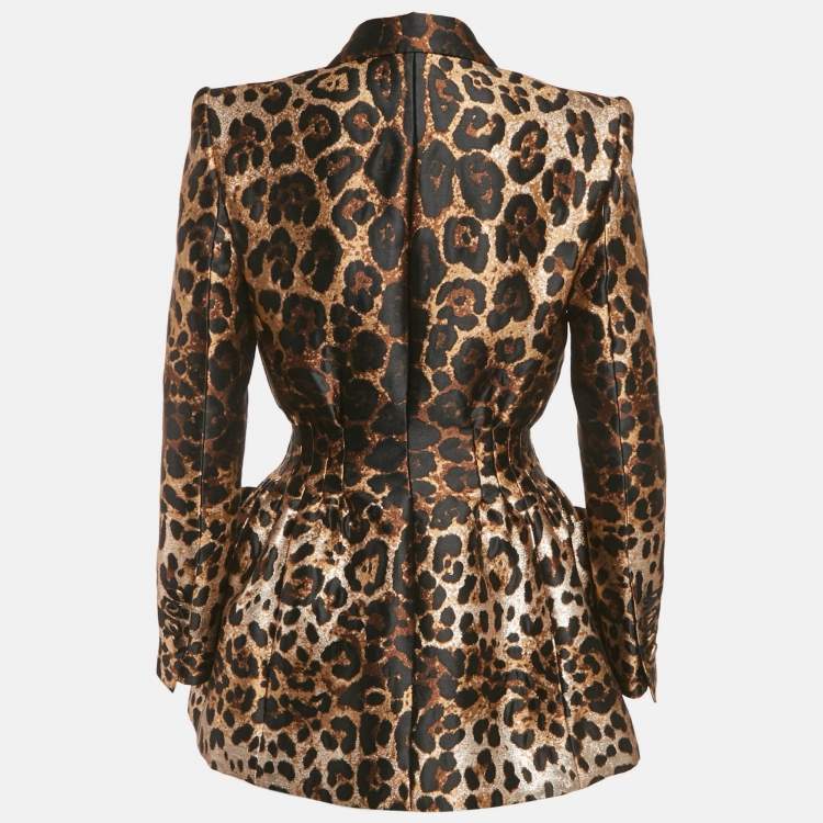 مملوكة مسبقًا بليزر دولتشي آند غابانا جاكار بنقشة الفهد بني مقاس صغير - سمول