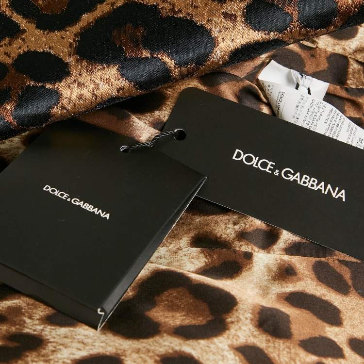 مملوكة مسبقًا بليزر دولتشي آند غابانا جاكار بنقشة الفهد بني مقاس صغير - سمول