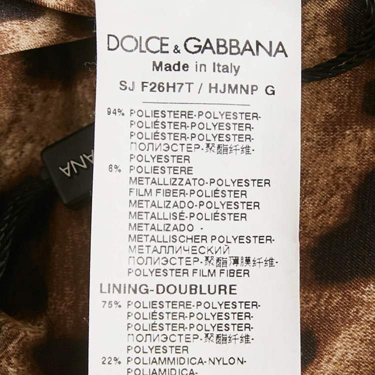 مملوكة مسبقًا بليزر دولتشي آند غابانا جاكار بنقشة الفهد بني مقاس صغير - سمول