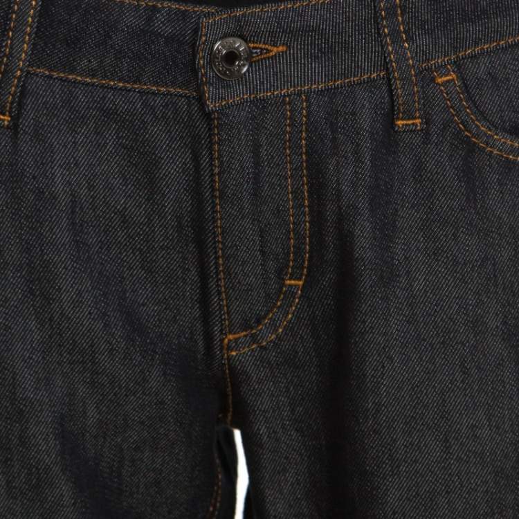 Pre Owned Dolce & Gabbana Indigo Dark Wash Denim Skinny Pretty Jeans M