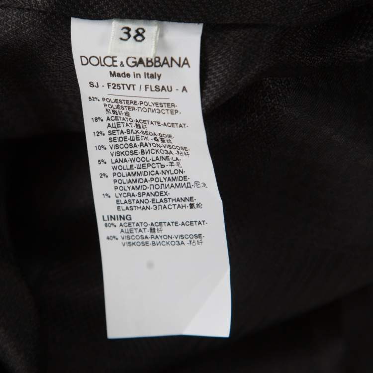 Pre Owned Dolce & Gabbana Black Sequined Double Breasted Vest S