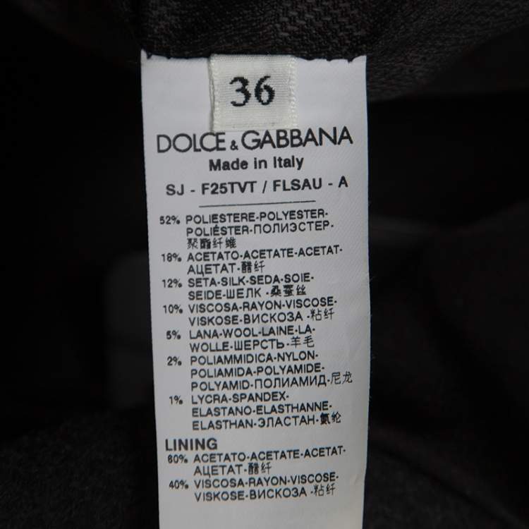 Pre Owned Dolce & Gabbana Black Sequined Double Breasted Vest S