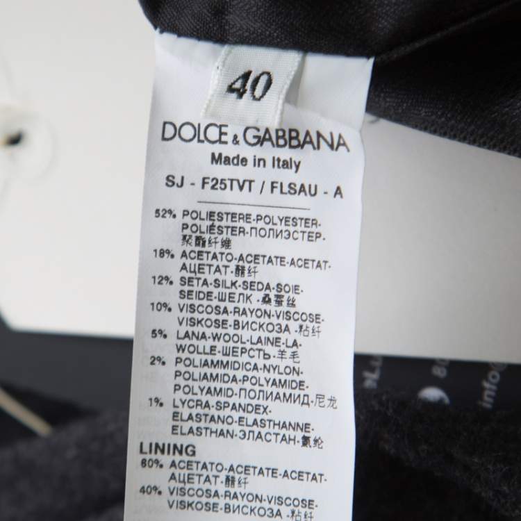 Pre Owned Dolce & Gabbana Black Sequined Double Breasted Vest S