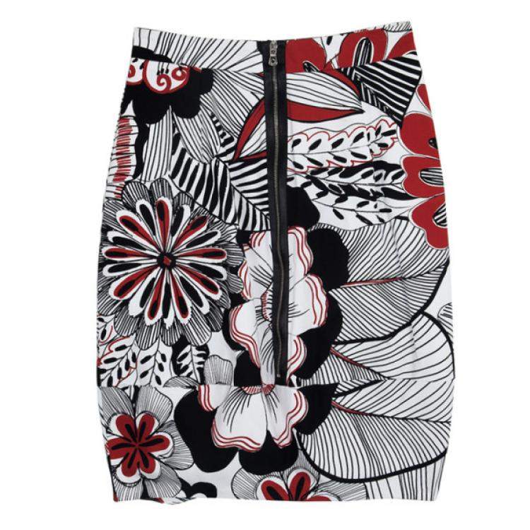 Pre Owned Dolce & Gabbana Floral Pencil Skirt S