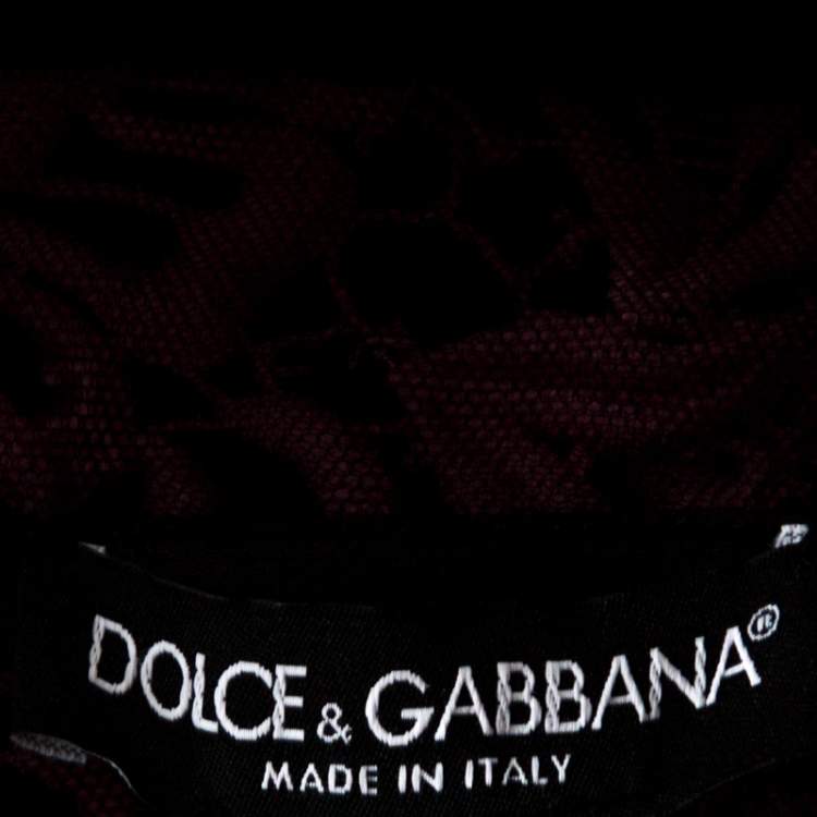 مملوكة مسبقًا Dolce & Gabbana Bicolor Floral Embroidered Tulle Strapless Corset Gown S