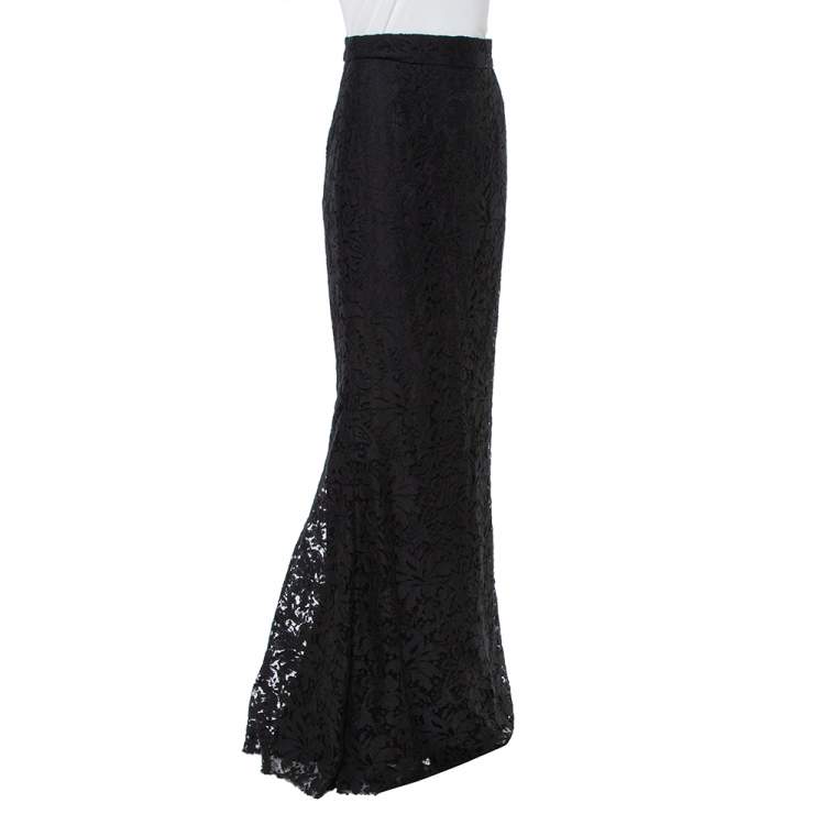 Black fit and flare hotsell maxi skirt