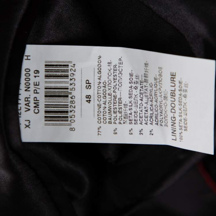 Pre Owned Dolce & Gabbana Black Velvet Casino Tuxedo Jacket L