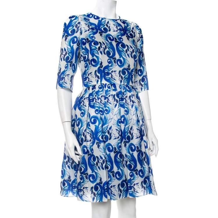 Women's Majolica Print Silk Mini Dress by Dolce & Gabbana