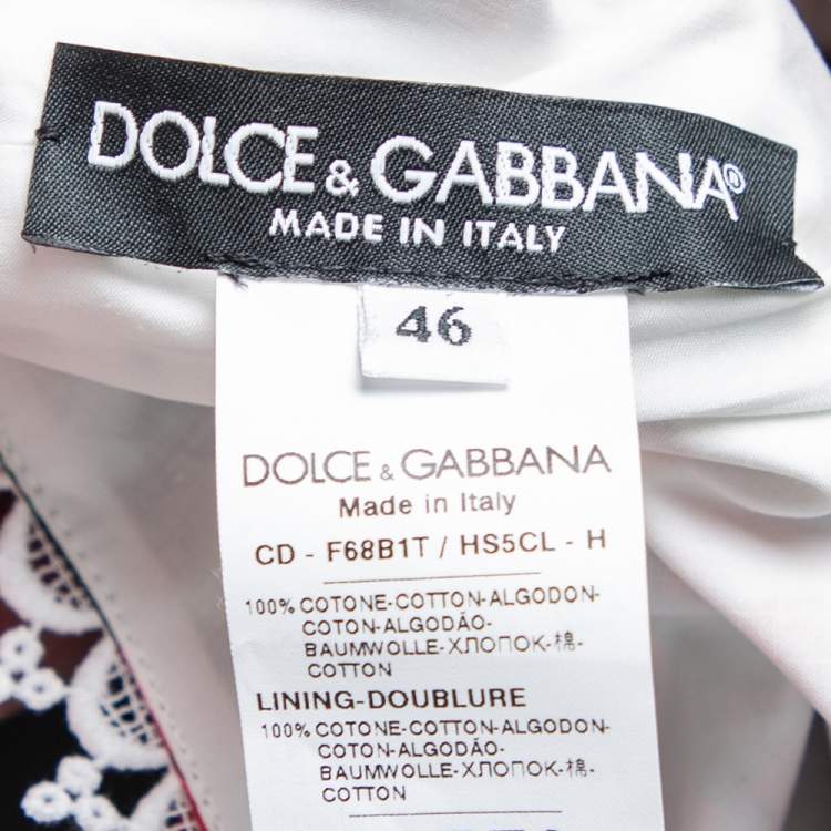 Pre Owned Dolce & Gabbana Multicolored Portofino Print Cotton Mini Dress L 