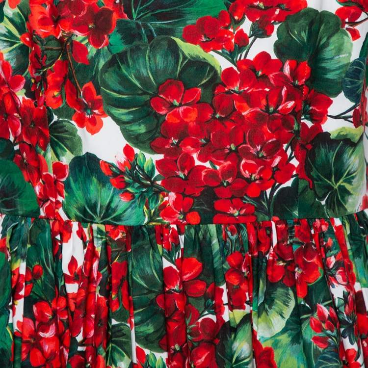 Pre Owned Dolce & Gabbana Multicolored Portofino Print Cotton Mini Dress L 