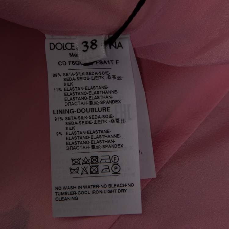 Pre Owned Dolce & Gabbana Multicolored Daisey Print Silk Midi Dress S