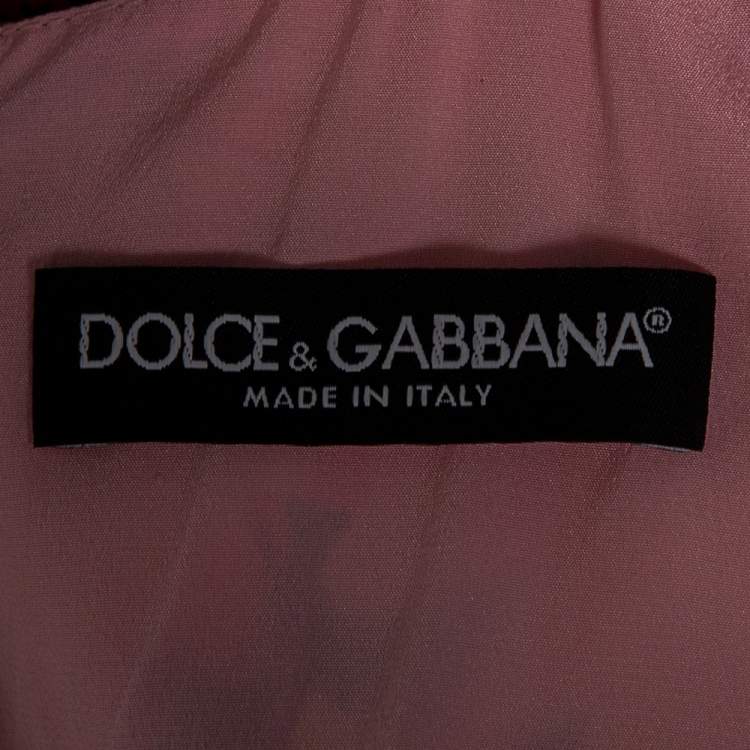 Pre Owned Dolce & Gabbana Multicolored Daisey Print Silk Midi Dress S
