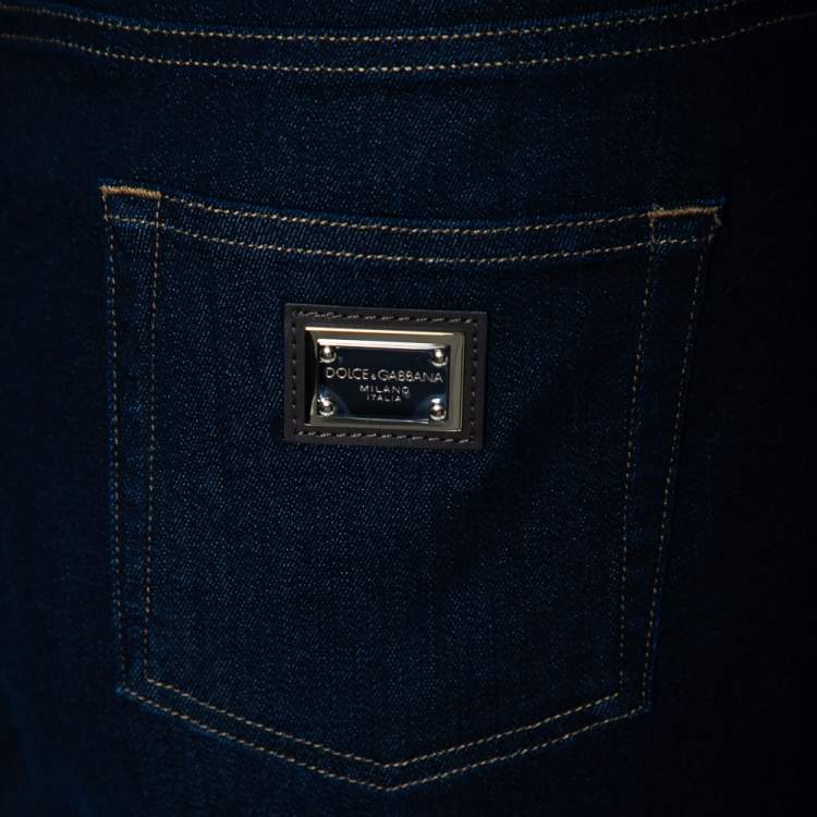 Pre Owned Dolce & Gabbana Blue Denim Grace Fit Jeans XL