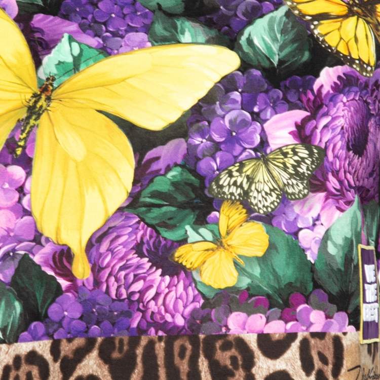 Pre Owned Dolce & Gabbana x Khaled Khaled Multicolor Jersey Crop Top S
