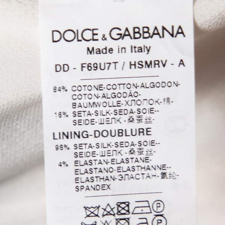 Pre Owned Dolce & Gabbana Multicolor Majolica Printed Cotton Flared Dress S