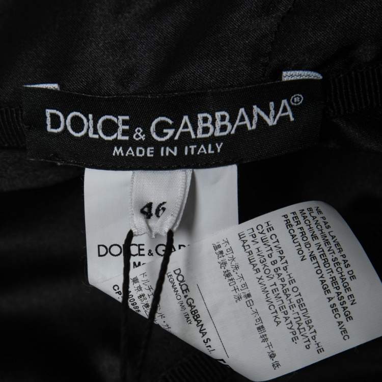 Pre Owned Dolce & Gabbana Black Floral Printed Cotton Ruched Mini Dress L 