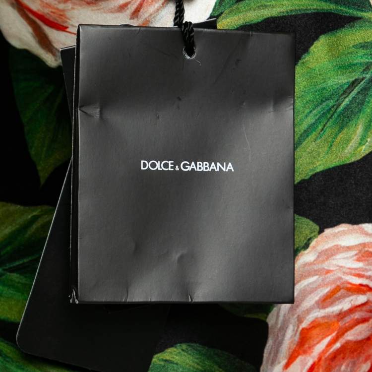 Pre Owned Dolce & Gabbana Multicolor Floral Lured Jacquard Lightweight Coat S 
