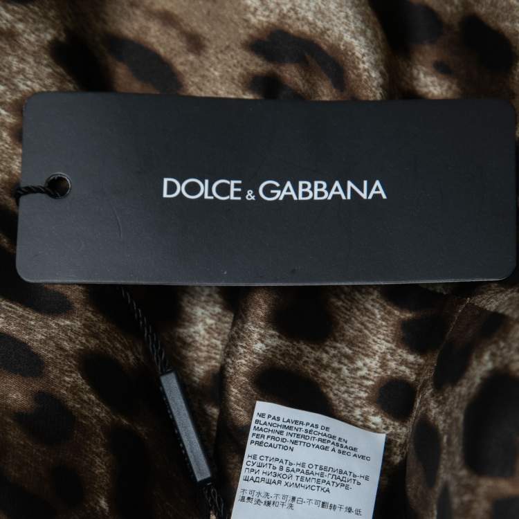 مملوكة مسبقًا Dolce & Gabbana Black Rose Print Embossed Jacquared Sleeveless Dress M