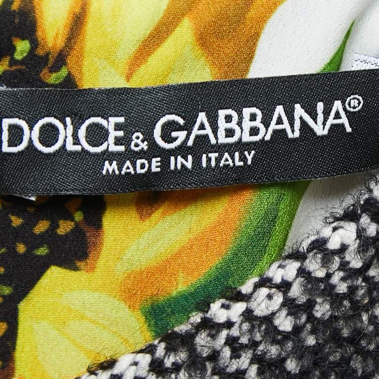 Pre Owned Dolce & Gabbana Grey Wool & Mohair Sleeveless Dress M