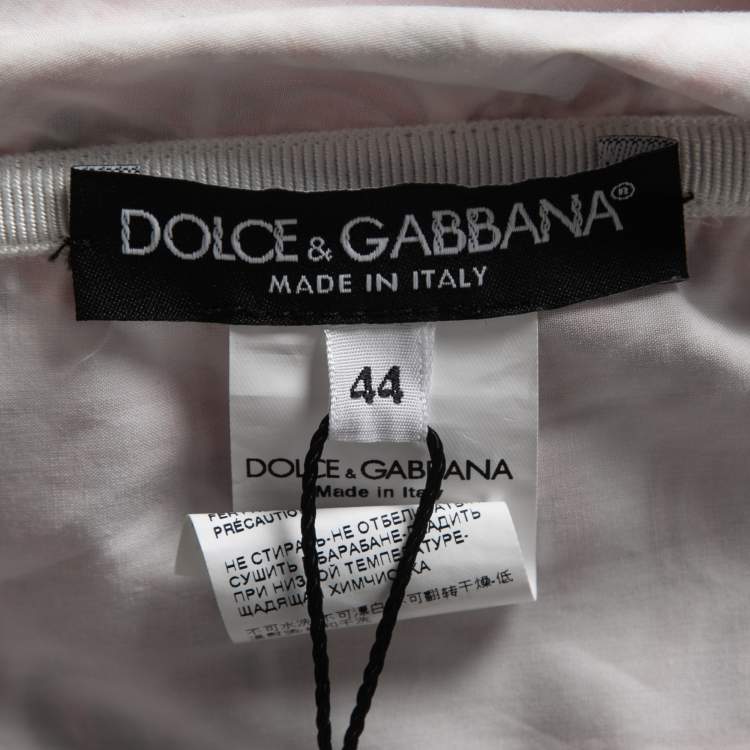 Pre Owned Dolce & Gabbana Pink Majolica Printed Cotton Maxi Dress M