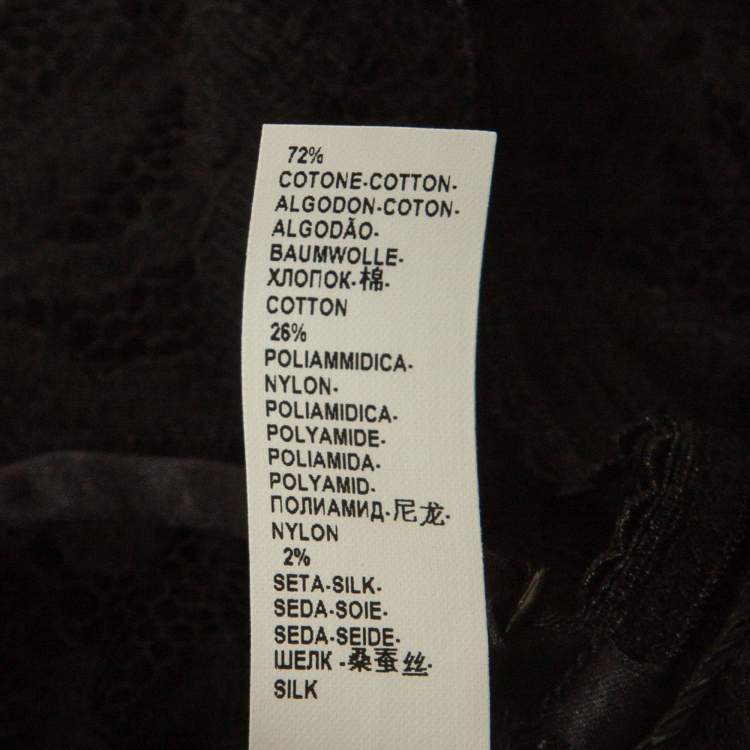 Pre Owned Dolce & Gabbana Black Lace Bralette Top XL