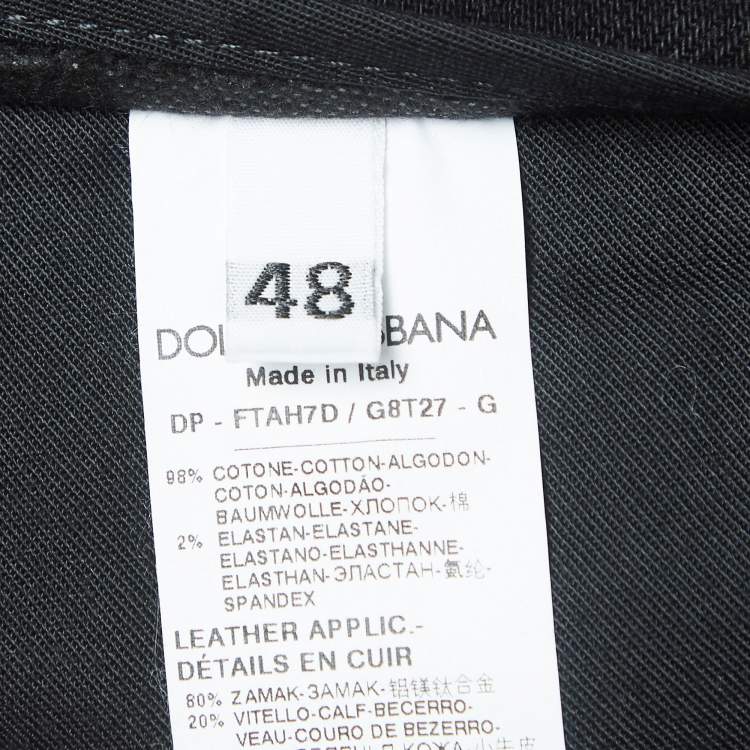 Pre Owned Dolce & Gabbana Black Denim Pretty Fit Jeans XL Waist 36''