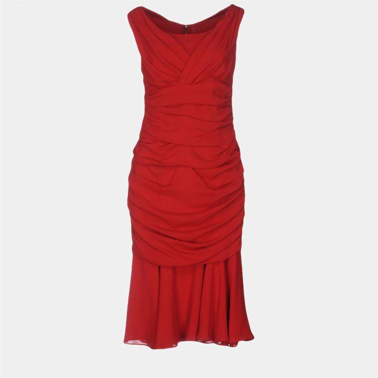 Pre Owned Dolce & Gabbana Silk Midi dresses 40