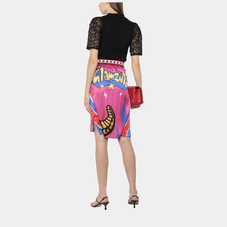 Pre Owned Dolce & Gabbana Polyester Midi skirts 40