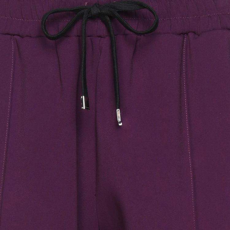 Pre Owned Dolce & Gabbana Purple Knit Logo Band Detail Joggers M (IT 42)