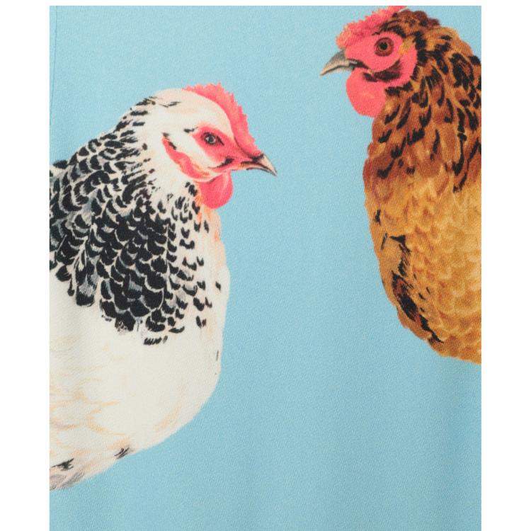 Pre Owned Dolce & Gabbana Blue Print Viscose Maxi Skirt Size 42