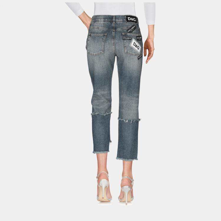 Pre Owned Dolce & Gabbana Cotton Jeans 42