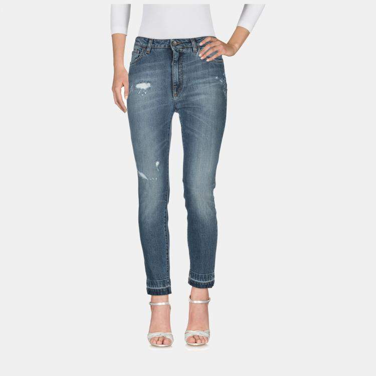 Pre Owned Dolce & Gabbana Cotton Jeans 46
