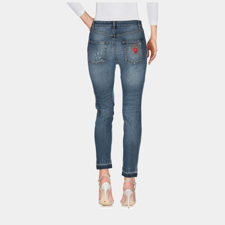 Pre Owned Dolce & Gabbana Cotton Jeans 46