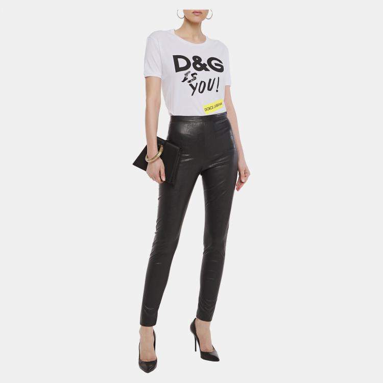Pre Owned Dolce & Gabbana Cotton Short Sleeved T-shirt 38