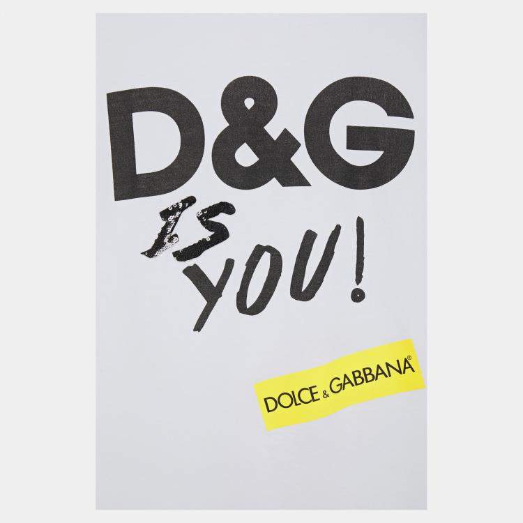 Pre Owned Dolce & Gabbana Cotton Short Sleeved T-shirt 38